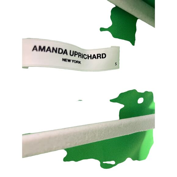 Amanda Uprichard REVOLVE Gilda Gown One Shoulder Asymmetric Grass Green Large - Picture 10 of 16